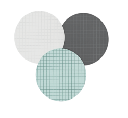 [GCN4745BS] CN Black Membrane/White Grid Individual Sterile Pack